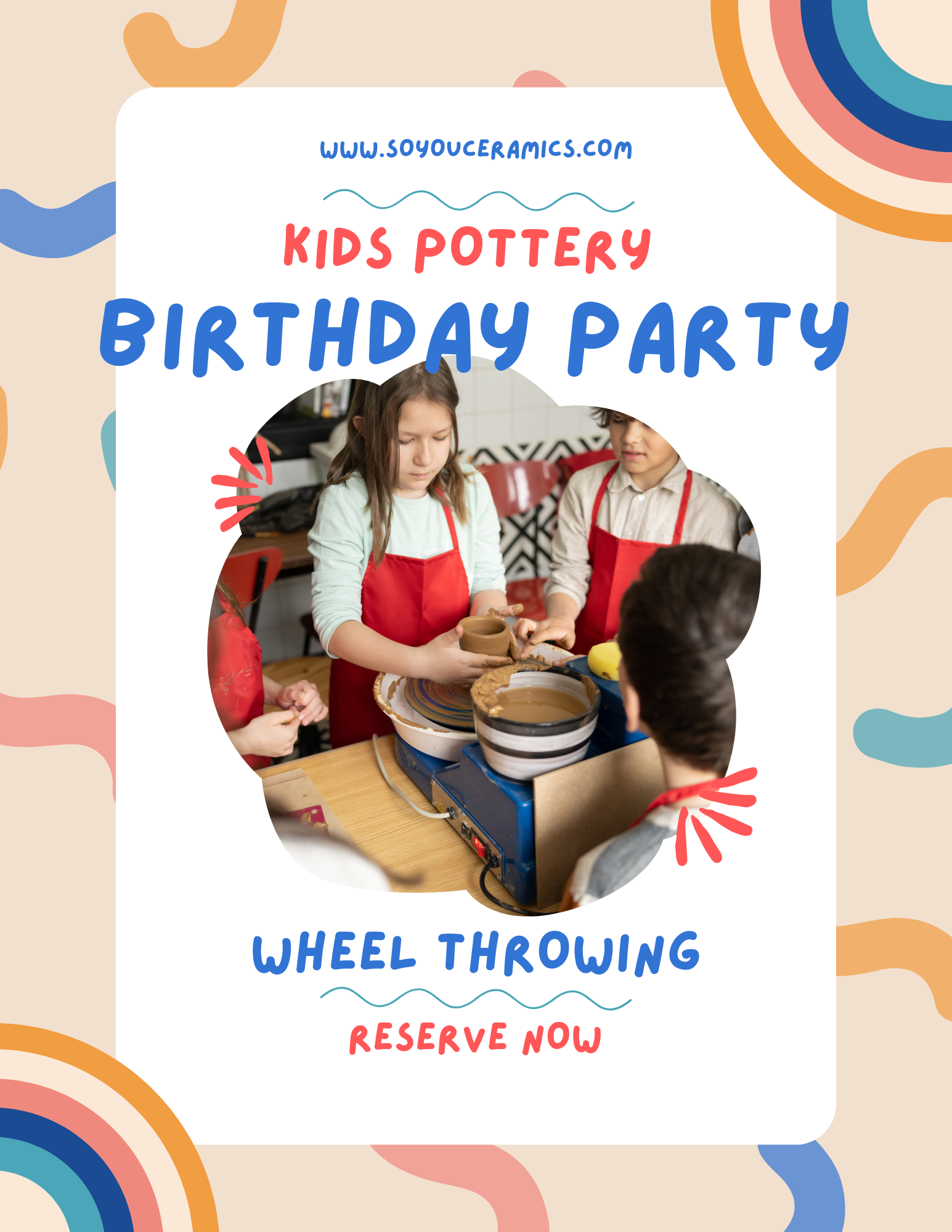 Wheel Throwing Birthday Party (Age 9+)